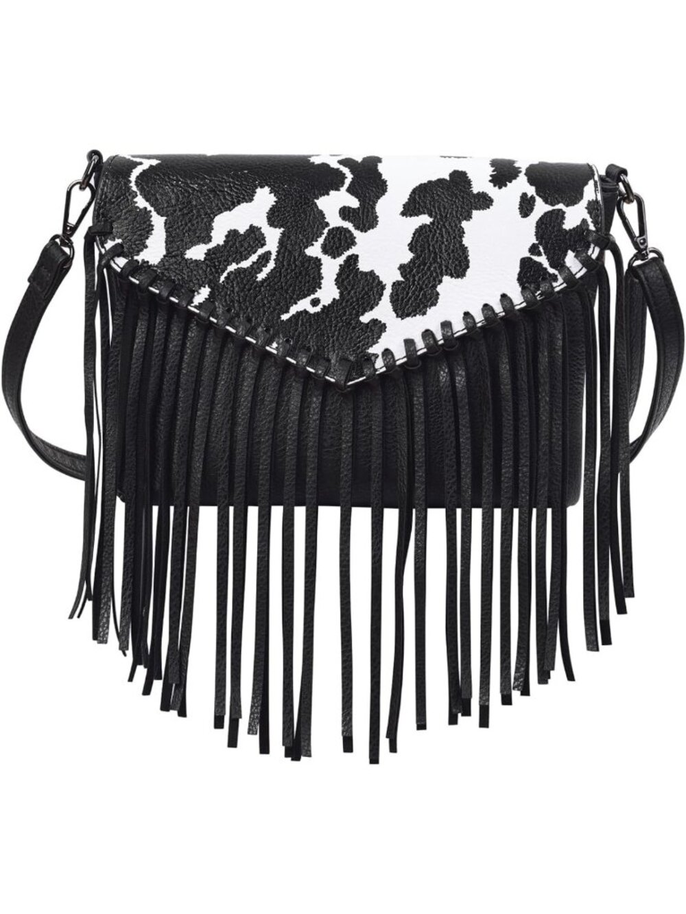 Chic Women's PU Leather Fringe Crossbody Purse - Vintage Tassel Hobo Handbag